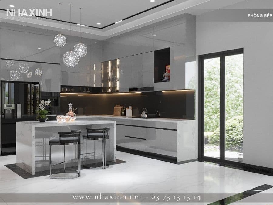 khu vực bếp nấu