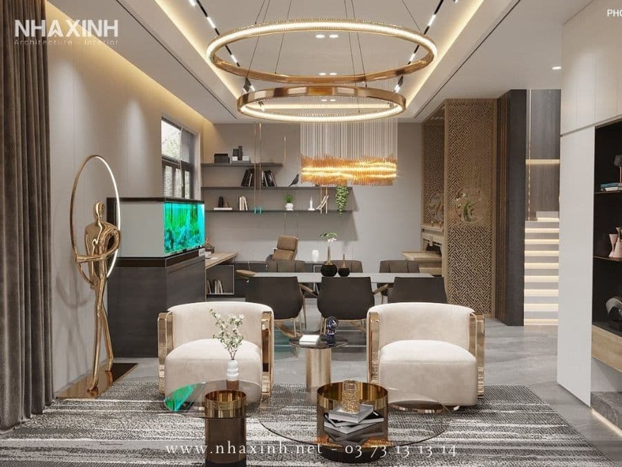 phòng khách tằng trệt