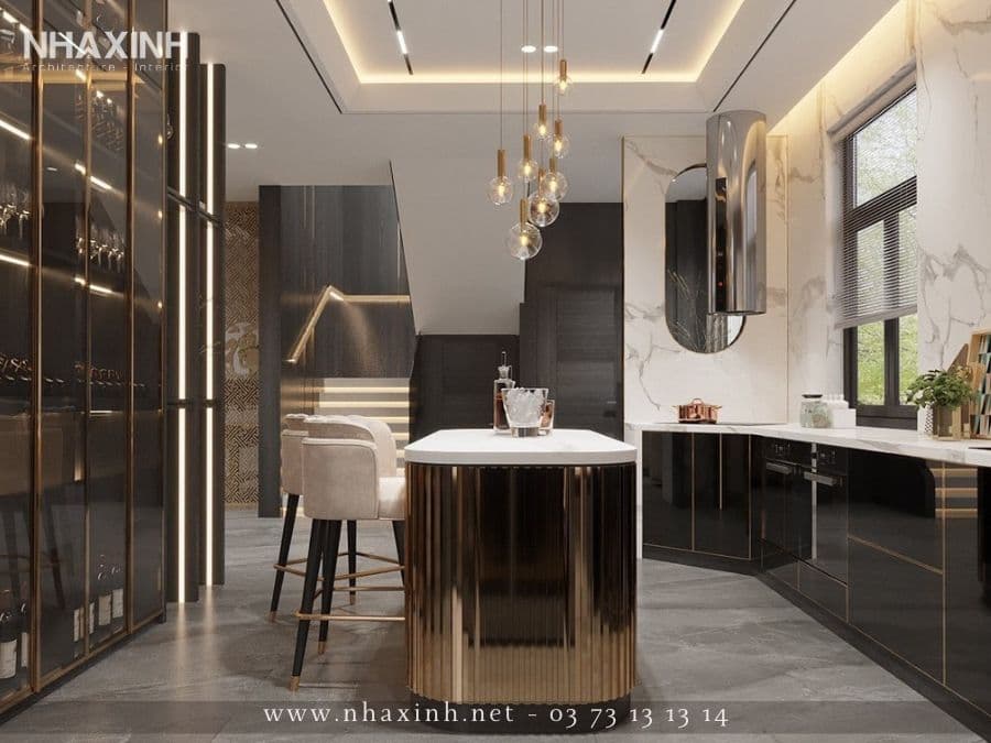 khu vực bếp nấu