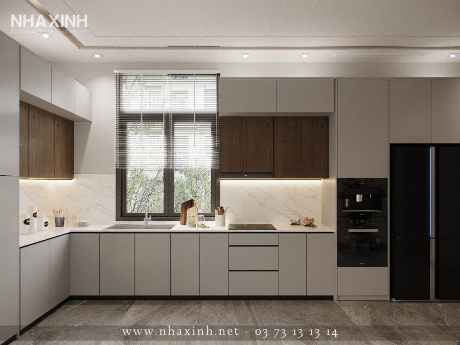 khu vực bếp nấu