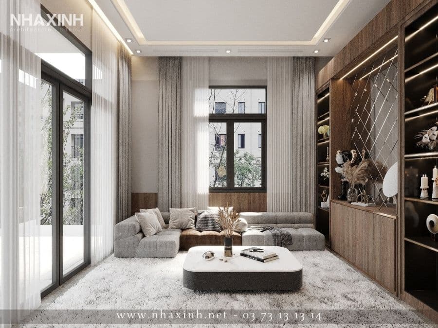 thiết kế nội thất nhà phố tại Long An