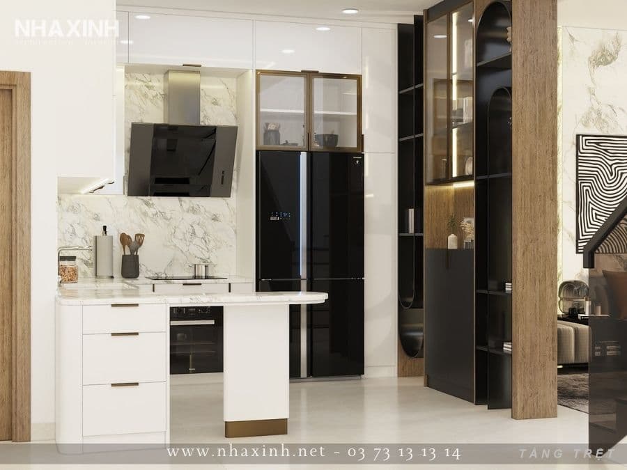 khu vực bếp nấu