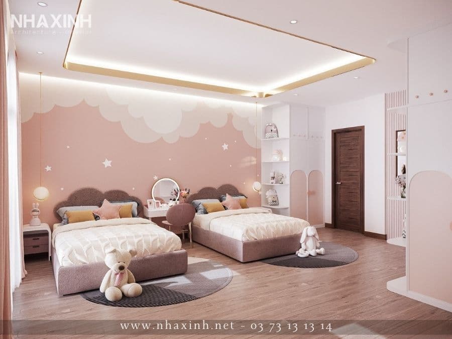 giường ngủ 2 bé giường ngủ 2 bé