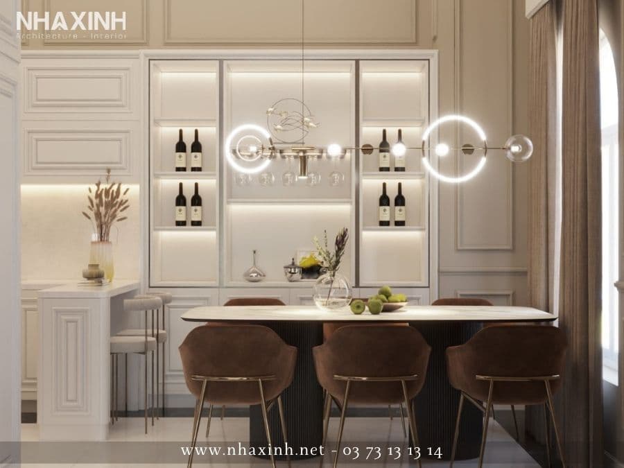 Khu vực bếp tầng trệt