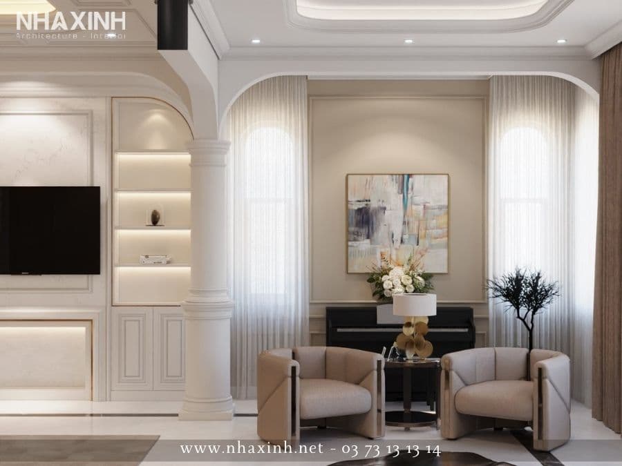 Nội thất phòng khách lầu 1